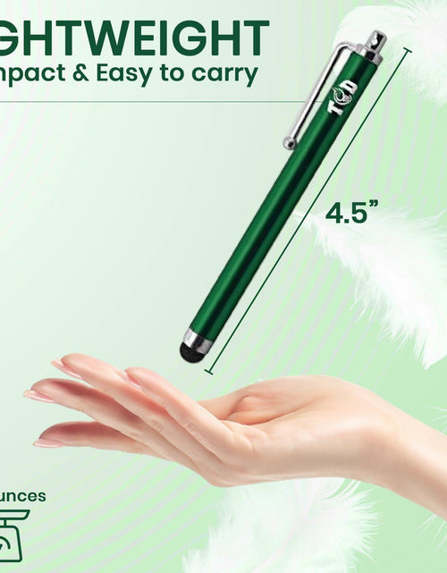 Load image into Gallery viewer, THE CASE DOCTOR TCD 10-Pack Green Stylus Pen Set Universal Capacitive
