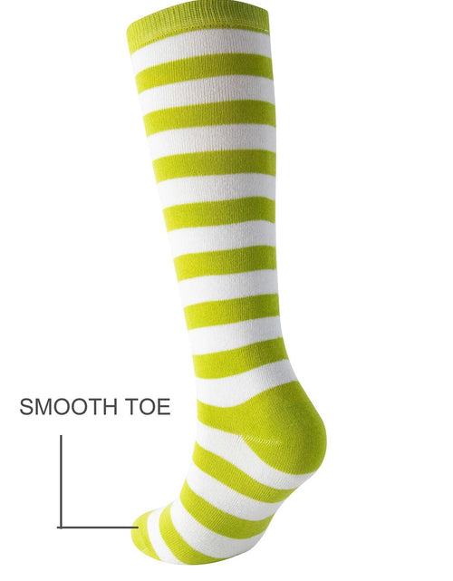 Load image into Gallery viewer, Cerebro Kids Knee High Athletic Cotton Socks Striped 3 Pairs Blue 6-10Y
