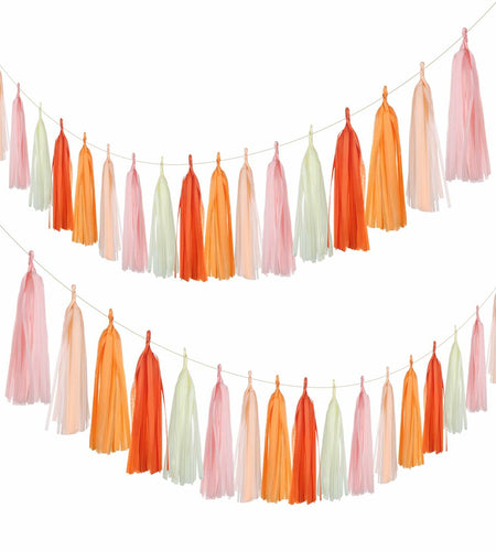 Guzon 25pcs The Sun Birthday Tissue Tassel Garland Paper Decorations