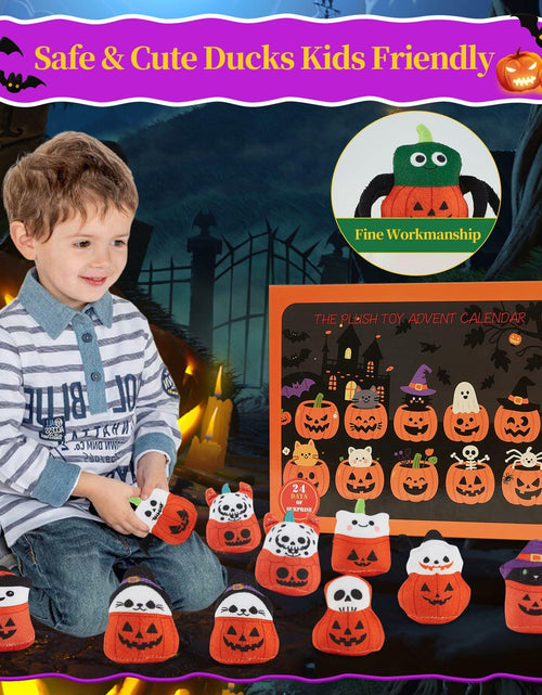 Load image into Gallery viewer, BBLYBD Plush Christmas Advent Calendar 2025 with 24 Pumpkin Plushies Halloween
