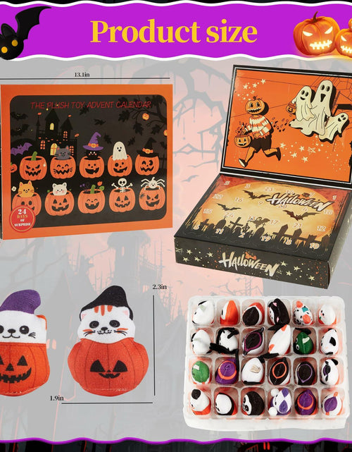 Load image into Gallery viewer, BBLYBD Plush Christmas Advent Calendar 2025 with 24 Pumpkin Plushies Halloween
