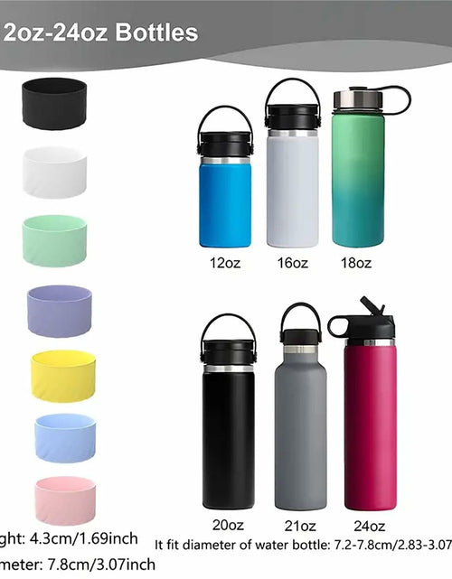 Load image into Gallery viewer, FoGooxr Silicone Tumbler Boot Water Bottle Bottom Protector Blue
