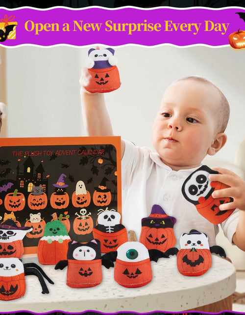 Load image into Gallery viewer, BBLYBD Plush Christmas Advent Calendar 2025 with 24 Pumpkin Plushies Halloween
