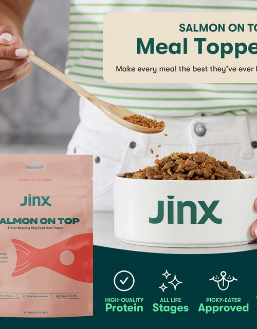 Load image into Gallery viewer, BestBy12/25 Jinx Freeze-Dried Dog Food Toppers Salmon on Top 3oz Natural
