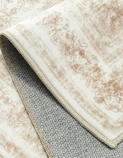 Load image into Gallery viewer, PureCozy 3x5 Taupe Vintage Floral Washable Low Pile Area Rug Classic
