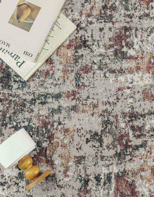 Load image into Gallery viewer, PureCozy 3x5 Taupe Vintage Floral Washable Low Pile Area Rug Classic
