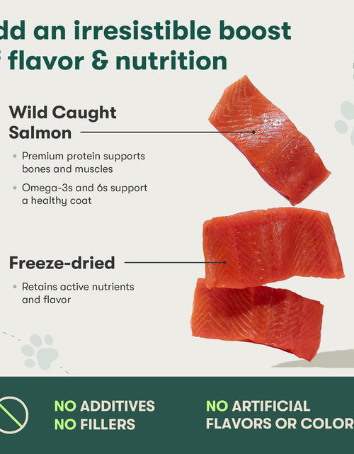 Load image into Gallery viewer, BestBy12/25 Jinx Freeze-Dried Dog Food Toppers Salmon on Top 3oz Natural
