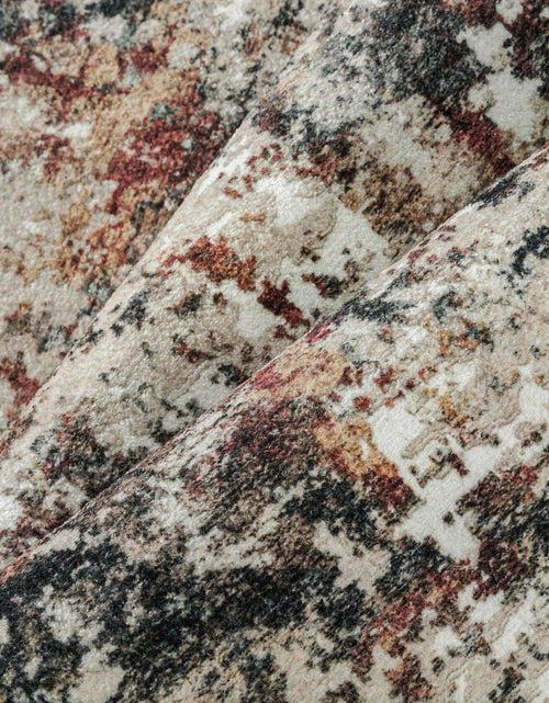 Load image into Gallery viewer, PureCozy 3x5 Taupe Vintage Floral Washable Low Pile Area Rug Classic
