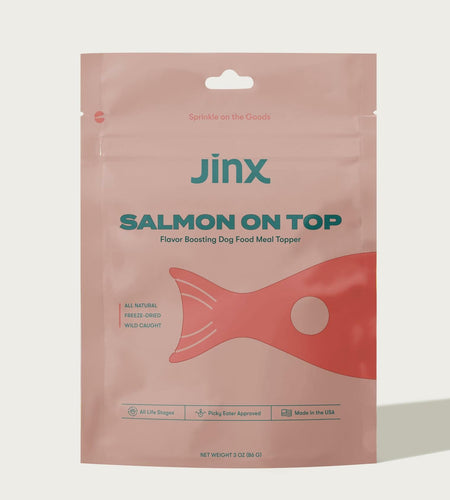 BestBy12/25 Jinx Freeze-Dried Dog Food Toppers Salmon on Top 3oz Natural