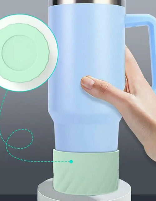 Load image into Gallery viewer, FoGooxr Silicone Tumbler Boot Water Bottle Bottom Protector Blue
