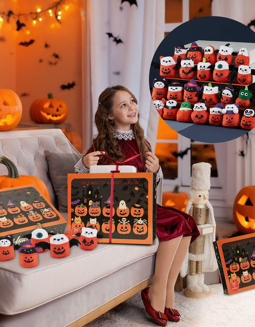 Load image into Gallery viewer, BBLYBD Plush Christmas Advent Calendar 2025 with 24 Pumpkin Plushies Halloween
