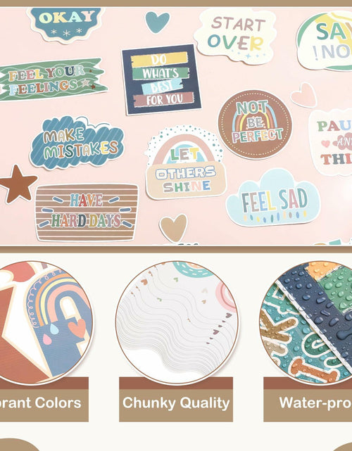 Load image into Gallery viewer, Weekgrat 65 Pc Affirmation Station Motivational Bulletin Board Set Groovy Style
