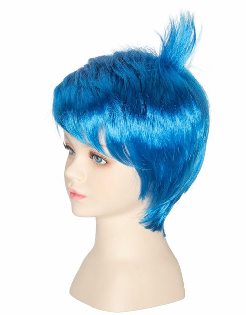 Load image into Gallery viewer, OPEN BOX M MISS U HAIR Short Straight Pixie-cut Wig Kids Vibrant Blue
