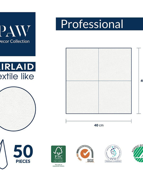 Load image into Gallery viewer, PAW Linen-Feel Paper Napkins 16x16 Golden Leaves Design 50 Pieces
