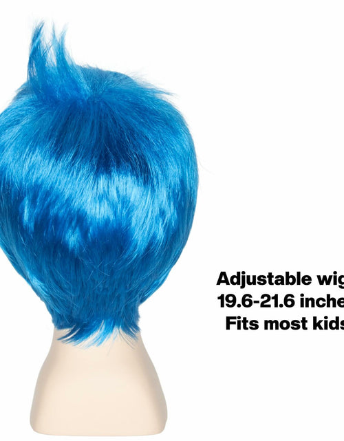 Load image into Gallery viewer, OPEN BOX M MISS U HAIR Short Straight Pixie-cut Wig Kids Vibrant Blue
