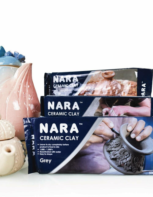 Load image into Gallery viewer, NARA Ceramic Clay 1.10lbs White Block Air Drying Modeling Sculpting
