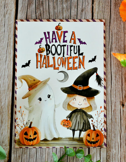Load image into Gallery viewer, BlinkWishes Halloween Owl Greeting Card Spooky Funny Boo Poo Halloween 05
