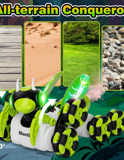 Load image into Gallery viewer, Terucle 8WD Bionic Mantis RC Drift Car 2.4GHz LED Lights Music Spray Green
