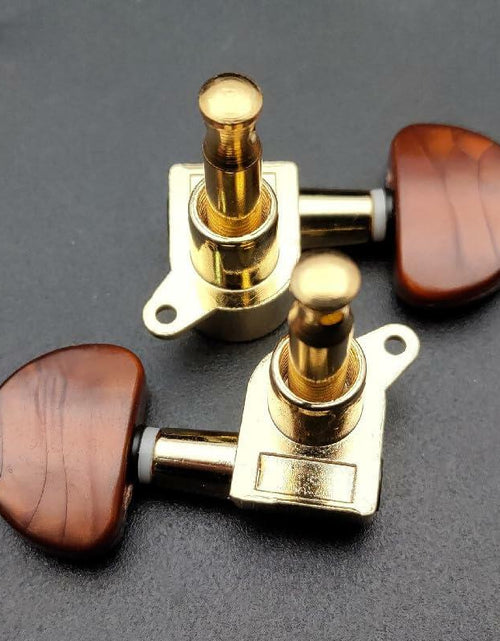 Load image into Gallery viewer, SAPHUE Guitar Tuning Pegs Brown Pearl 6PCS Universal Replacement Keys
