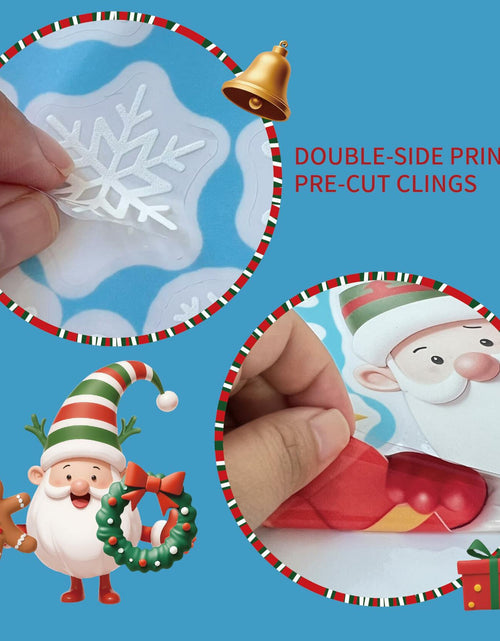 Load image into Gallery viewer, XISHIUYIS 396Pcs Christmas Window Decorations Removable Clings White
