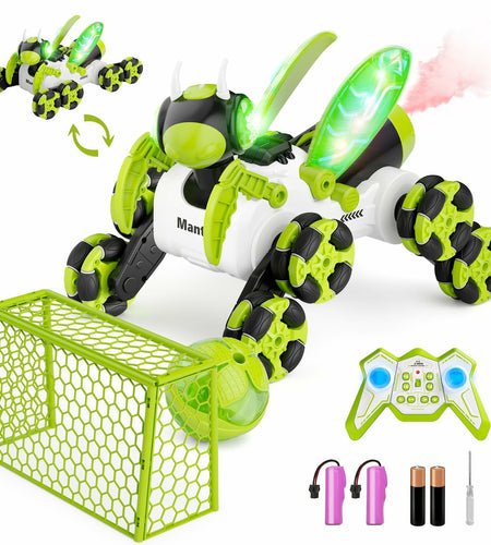 Terucle 8WD Bionic Mantis RC Drift Car 2.4GHz LED Lights Music Spray Green