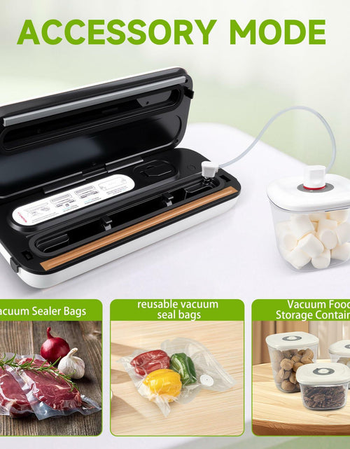 Load image into Gallery viewer, Amz Jet Vacuum Sealer Food LED Touch Digital White 50 Bags Included
