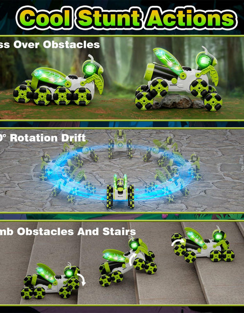 Load image into Gallery viewer, Terucle 8WD Bionic Mantis RC Drift Car 2.4GHz LED Lights Music Spray Green
