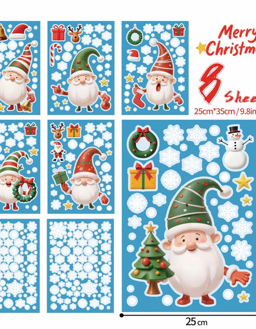 Load image into Gallery viewer, XISHIUYIS 396Pcs Christmas Window Decorations Removable Clings White
