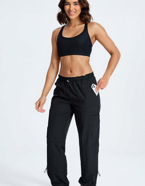 Load image into Gallery viewer, DISCIPBUSH Lightweight Hiking Cargo Pants Women Black Size S
