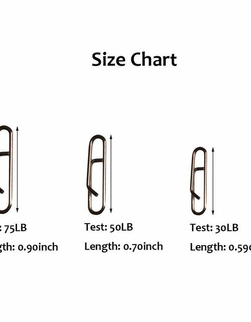 Load image into Gallery viewer, Laxygo 30pcs Power Clips Fast Snaps Fishing Speed Clips 30LB 50LB 75LB
