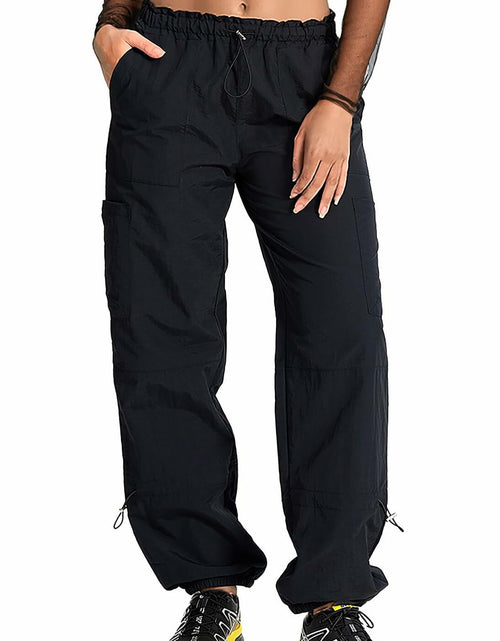 Load image into Gallery viewer, DISCIPBUSH Lightweight Hiking Cargo Pants Women Black Size S
