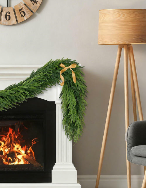 Load image into Gallery viewer, Aurdox 9FT Real Touch Norfolk Pine Garland Green Artificial Christmas
