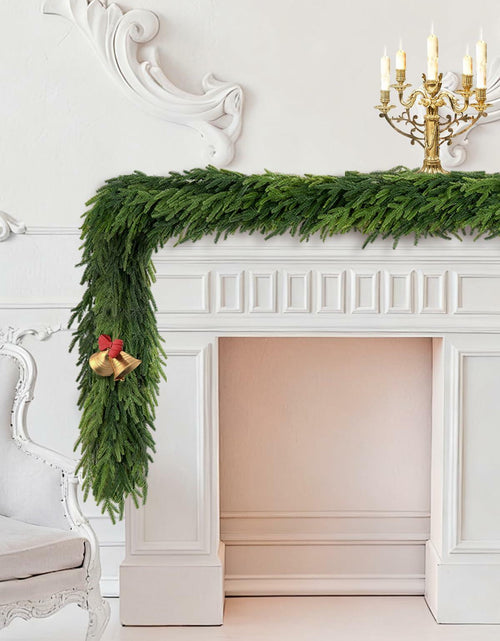 Load image into Gallery viewer, Aurdox 9FT Real Touch Norfolk Pine Garland Green Artificial Christmas
