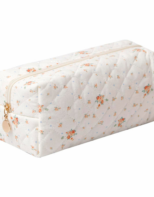 Load image into Gallery viewer, Dalulu Floral Pencil Case Makeup Bag Organizer Large Floret Cotton
