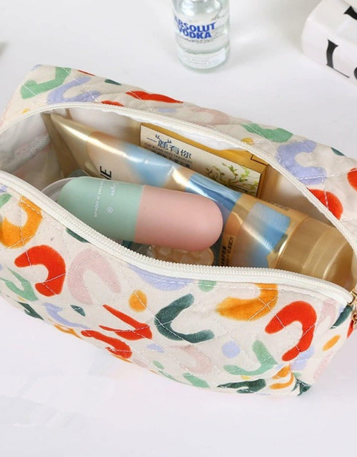 Load image into Gallery viewer, Dalulu Floral Pencil Case Makeup Bag Organizer Large Floret Cotton
