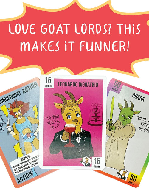Load image into Gallery viewer, Gatwick Games Goat Lords Card Game Family Party Game Ages 7+ 2-6 Players
