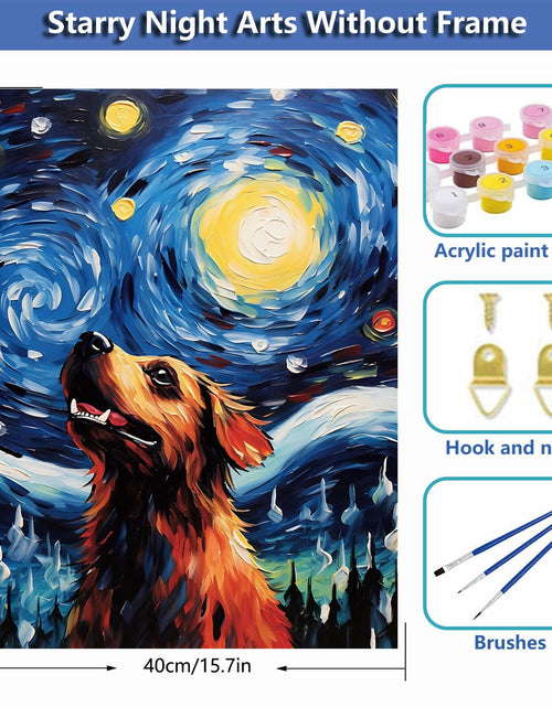 Load image into Gallery viewer, SUMELAY Dog Paint by Numbers Kit for Adults DIY Art 16x20 inch
