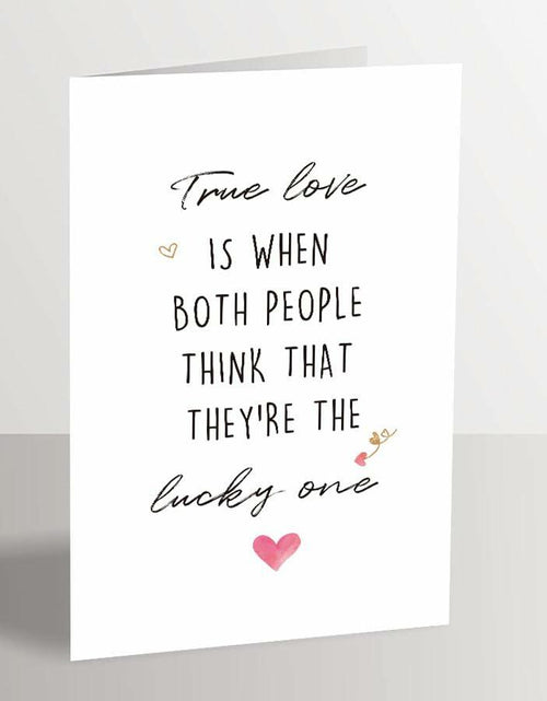Load image into Gallery viewer, Ure Tenk True Love Anniversary Card Cute Valentines Day Card White

