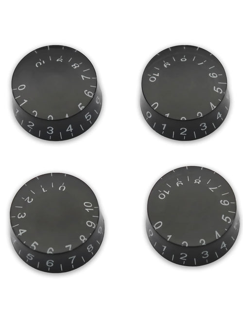 Load image into Gallery viewer, SAPHUE 4PCS Speed Control Knobs Electric Guitar Tone Volume Black
