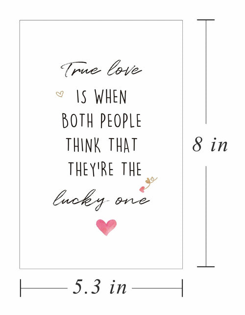 Load image into Gallery viewer, Ure Tenk True Love Anniversary Card Cute Valentines Day Card White
