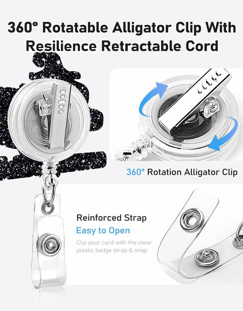 Load image into Gallery viewer, Cute Dinosaur Badge Reel Holder Retractable Swivel Clip Nurse Green

