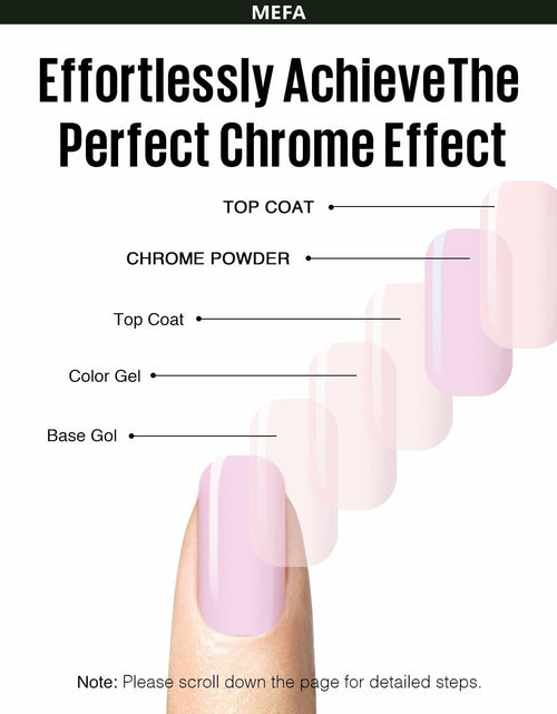 Load image into Gallery viewer, MEFA White Pearl Chrome Nail Powder 4 pcs Mirror Effect Pearlescent Pigment
