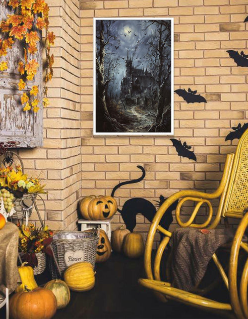 Load image into Gallery viewer, CRTDYQU Crow Castle Vampire Wall Art Poster 12x16 Inch Unframed
