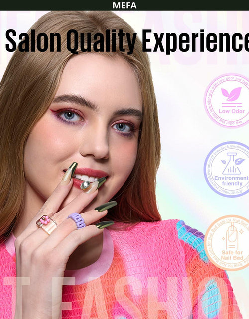 Load image into Gallery viewer, MEFA White Pearl Chrome Nail Powder 4 pcs Mirror Effect Pearlescent Pigment
