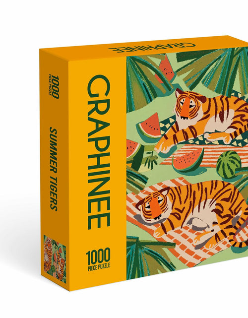 Load image into Gallery viewer, Graphinee 1000pcs Summer Tiger Jigsaw Puzzle Colorful Animal Paper Puzzle
