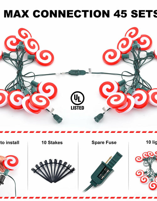 Load image into Gallery viewer, Ultimate Unicorn LED Red Spiral Lollipop Pathway Lights Outdoor Garden
