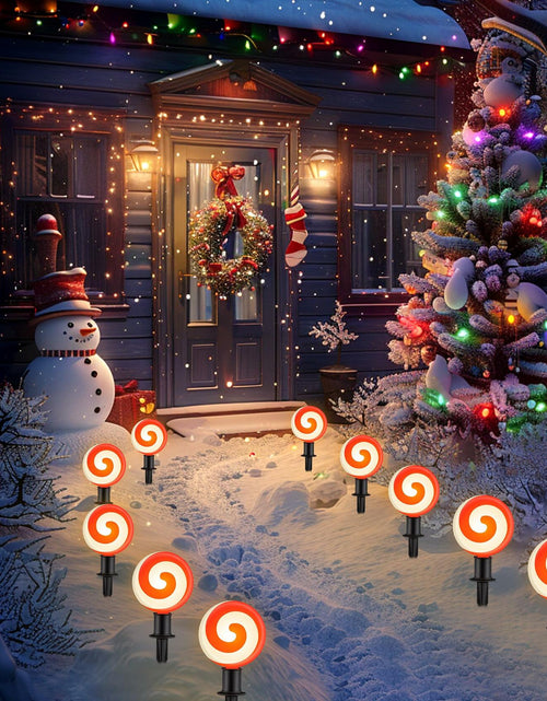 Load image into Gallery viewer, Ultimate Unicorn LED Red Spiral Lollipop Pathway Lights Outdoor Garden
