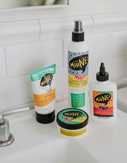 Load image into Gallery viewer, MiiiNE! Not Sharin Boys Styling Gel Strong Hold 4oz Cruelty Free USA
