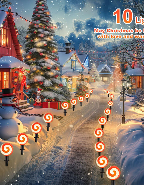Load image into Gallery viewer, Ultimate Unicorn LED Red Spiral Lollipop Pathway Lights Outdoor Garden
