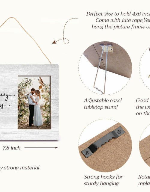 Load image into Gallery viewer, Orchroma Engagement Picture Frame Rustic Black 8x10 The Beginning of Always

